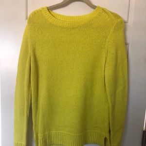 Bright yellow sweater